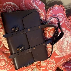 Adam O. Leather Briefcase